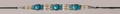 Genuine Bone Choker Necklace or Hatband- Turquoise