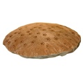 Orthopedic Memory Round Dog Bed Tan Puppy Print 36 In.