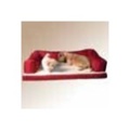 Sofa Bolster Dog Bed Large Deluxe Burgundy 30X40
