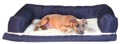 Large Deluxe Orthopedic Bolster Sofa Dog Bed Blue 36X54