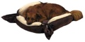 Fleece Microfiber Tie Dog Bed 24 inches  X 24 inches 