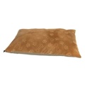 Rectangle Dog Bed In Tan Puppy Print 36X48