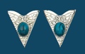 Collar Tips - Blue Stones