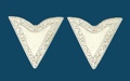 Silver Economy Collar Tips Screw-On 1-1/4 along edge