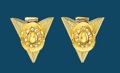 Gold Hat Austrian Crystals Collar Tips