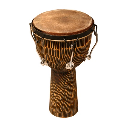 Mid-East Djembe 12 Inchx22 Inch  Rosewood Bolt Hewn