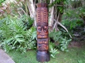 TIKI TOTEM 3 FTANTIQUE FINISH INDOOR decor