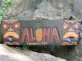 Aloha Pineapple Tiki Sign 24 Tiki Bar Decor