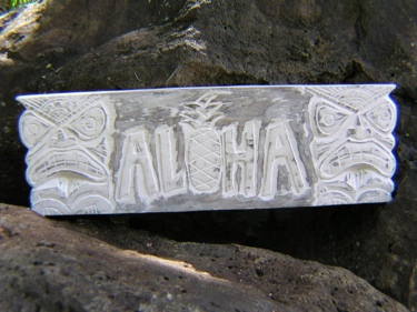 Rustic Aloha Pineapple Tiki Sign 24 Tiki Bar Decor