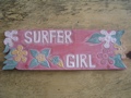 Vintage Hawaii Surfer Girl Roxy Tiki Bar Sign 24 Island Decor
