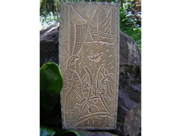 King Of The Island Chains King Kamehameha Hand Carved Storyboard