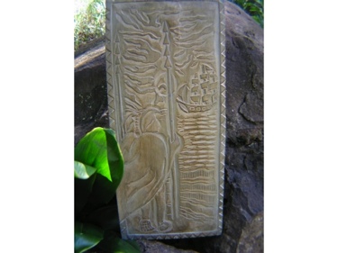 Sailing Away King Kamehameha Hand Carved Storyboard