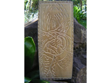 The Lava Flow King Kamehameha Hand Carved Storyboard