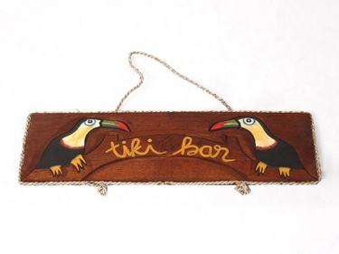 PARROT TIKI BAR SIGN 20 NAUTICA PIRATE