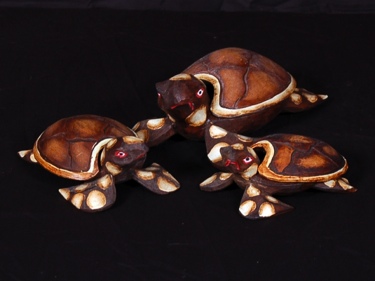 Set Of 3 Turtles Keepsake Boxes Beach Decor