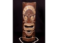 POLYNESIAN CARVED TIKI MASK 20 HAWAIIAN decor
