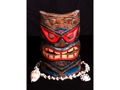 Carved Polynesian Tiki Mask 8 Beach Decor