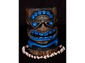 Carved Polynesian Tiki Mask 8 Coastal Decor