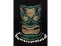Carved Polynesian Tiki Mask 8 Forest Decor