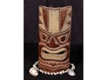 Carved Polynesian Tiki Mask 12 Oceanic Decor