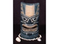 Carved Polynesian Tiki Mask 12 Oceanic Decor