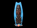 EASTER ISLAND TIKI SHIELD 24 BLUE BACKGROUND