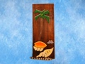 Palm Sea Shells Relief 12 Carved Painted Coastal Decor