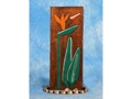 BIRD OF PARADISE RELIEF 20 CARVED PAINTED OCEANIC ART