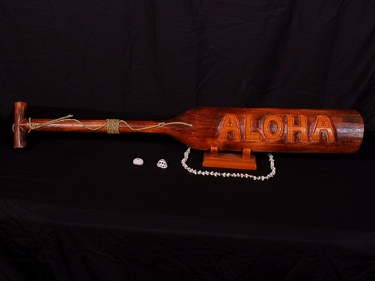 Paddle Aloha Design 46 Inches Tiki Tropical Decor