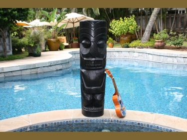 EASTER ISLAND TIKI BLACK TIKI TOTEM 40 INTERIOR decor