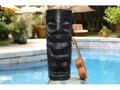 EASTER ISLAND TIKI BLACK TIKI TOTEM 20 INTERIOR decor