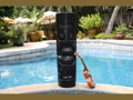 EASTER ISLAND TIKI BLACK TIKI TOTEM 40 HAWAIIAN decor