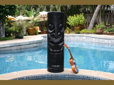 Chief Tiki Black Tiki Totem 40 Hawaiian Tiki Decor
