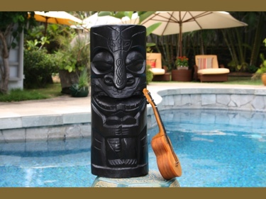 Chief Tiki Black Tiki Totem 20 Hawaiian Tiki Decor