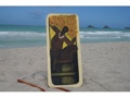 THE HAWAIIAN WARRIOR GOD OF THE SUN 30 X 15 PRIMITIVE TIKI ART