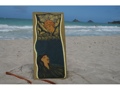 HAWAIIAN GOD: PELE MAUI 30 X 15 PRIMITIVE TIKI ART