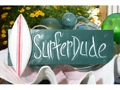 SURFER DUDE SURF SIGN 14 COASTAL DECOR
