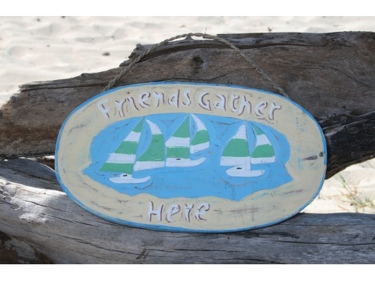 Lake Home Decor on Friends Gather Here Lake Sign 16 Lake House Decor  Beach House Signs