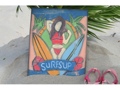 Surf'S Up Painted Surf Storyboard 14 X 14 Surf Decor