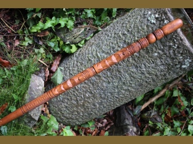 TIKI STICK LUCKY 40 TIKI GOD STATUE CANE