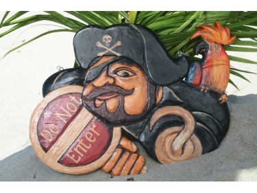 Do Not Enter Pirate Sign 12 Pirate Decor