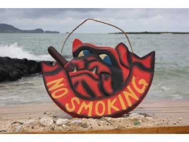 No Smoking Pirate Bull Dog Sign 14 Pirate Decor