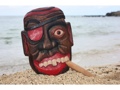 All Good Pirate Head W Cigar Wall Plaque 12 Pirate Decor