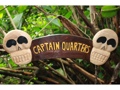 Captain Quarters Skull Sign 24 Skull Crossbones Decor