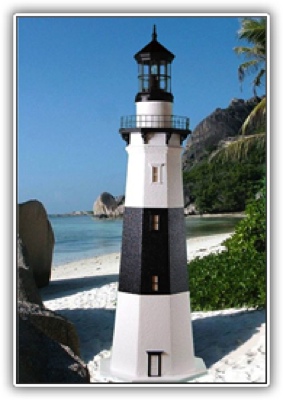3 Foot Montauk Deluxe Stucco Lighthouse