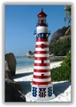 5 Foot Patriot Deluxe Stucco Lighthouse