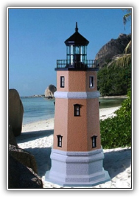 5 Foot Split Rock Deluxe Stucco Lighthouse