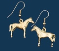 Gold Horse Earrings