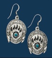 Bear Claw Earrings/Turquoise