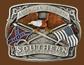 American By Birth/Southern by the Grace of God Buckle 3 x 2-1/4